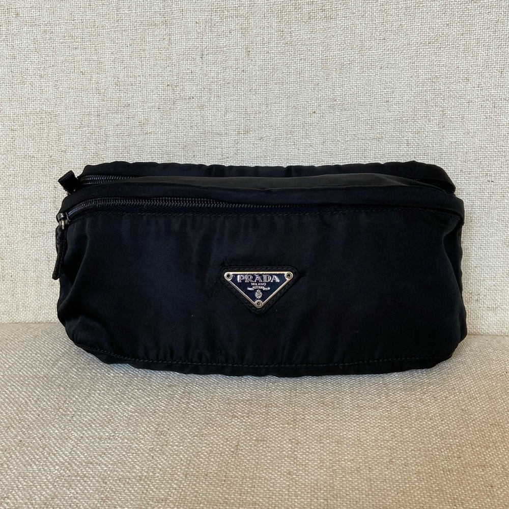 Prada Black Nylon Belt Bag